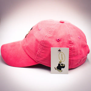 Pink cord Dad cap (unconstructed)